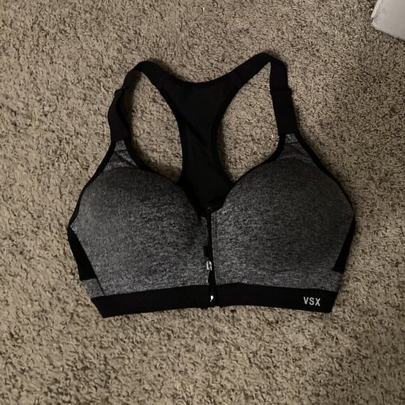 Victoria Secret Incredible Front Close Sport Bra 34C Racerback Adjustable Strap - Picture 1 of 1